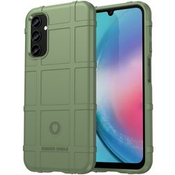 Mobigear Rugged Shield Coque Samsung Galaxy S23 FE Coque arrière en TPU Souple Anti-Chocs - Vert