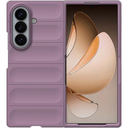 Mobigear Bumpy Coque Samsung Galaxy Z Fold 8 Ultra Coque arrière en TPU Souple - Violet