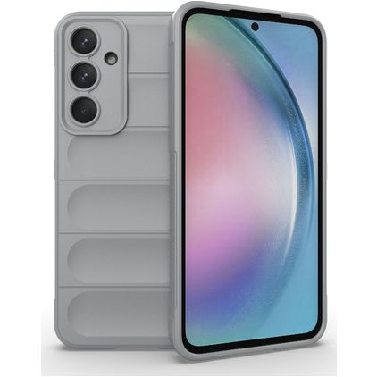 Mobigear Bumpy Coque Samsung Galaxy A55 Coque arrière en TPU Souple - Gris