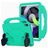 Mobigear Thumbs Up Coque iPad 10 (2022) Coque de tablette pour enfants avec Poignée Enfants en EVA - Turquoise