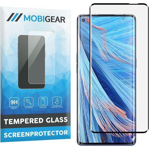 Mobigear Curved OPPO Find X2 Neo Verre trempé Protection d'écran - Compatible Coque - Noir