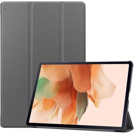 Mobigear Tri-Fold Coque Samsung Galaxy Tab S7 FE Etui - Gris