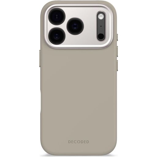 Decoded Coque iPhone 17 Pro Coque arrière en Silicone - Soft Taupe