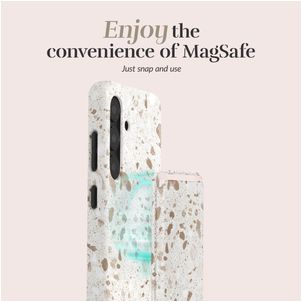 MIO - Porte Cartes en - 3 Cartes - Compatible MagSafe - Soft Terrazzo