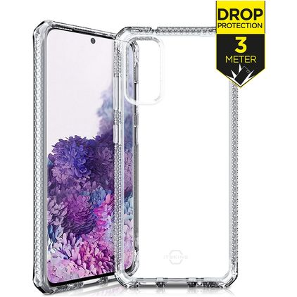 ITSkins SpectrumClear Coque Transparente Samsung Galaxy S20 Coque arrière en TPU Souple Anti-Chocs - Transparent