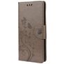 Mobigear Flowers Housse Samsung Galaxy A23 Etui Porte-Monnaie - Gris
