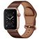 Mobigear Venezia Bracelet Cuir Apple Watch Fermeture boucle ardillon - 42/41/40/38 mm - Marron