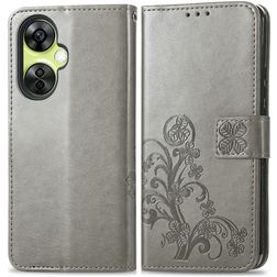 Mobigear Clover Housse OnePlus Nord CE 3 Lite 5G Etui Porte-Monnaie - Gris