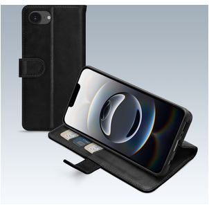 Mobilize Premium Gelly Housse iPhone 16e Etui Porte-Monnaie - Noir