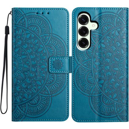 Mobigear Mandala Housse Samsung Galaxy A17 Etui Porte-Monnaie - Bleu