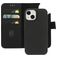 Mobiparts Housse iPhone 15 MagSafe Etui avec Coque Détachable en Cuir Véritable Porte-Monnaie - Noir