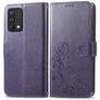 Mobigear Clover Housse Realme GT Master Edition Etui Porte-Monnaie - Violet
