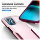 Mobigear Heavy Armor Coque iPhone 14 Coque arrière Rigide Anti-Chocs - Rose / Violet