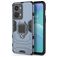 Mobigear Armor Ring OnePlus Nord 2T 5G Plastique rigide Coque arrière Antichoc avec bague de maintien - Bleu