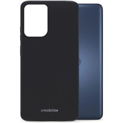 Mobilize Rubber Gelly Coque Motorola Moto G24 Coque arrière en TPU Souple - Matt Black