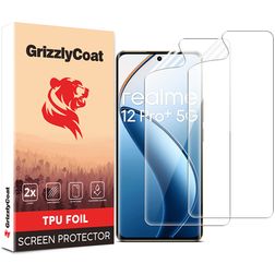 GrizzlyCoat Realme 12 Pro Plus Hydrogel TPU Protection d'écran - Compatible Coque (Lot de 2)