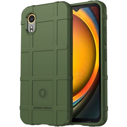 Mobigear Rugged Shield Coque Samsung Galaxy Xcover 7 Coque arrière en TPU Souple Anti-Chocs - Vert