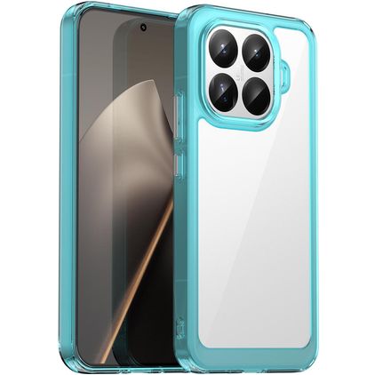 Mobigear Crystal Coque Xiaomi 15T Pro Coque arrière Rigide - Bleu