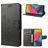 Mobigear Flowers Housse Samsung Galaxy M53 Etui Porte-Monnaie - Noir