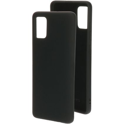 Mobiparts Coque Samsung Galaxy A51 Coque arrière en Silicone - Noir