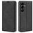 Mobigear Retro Slim Housse Samsung Galaxy S25 FE Etui Porte-Monnaie - Noir