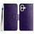 Mobigear Flowers Housse iPhone 16 Plus Etui Porte-Monnaie - Violet