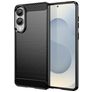 Mobigear Brushed Slim Coque Samsung Galaxy S25 Edge Coque arrière en TPU Souple - Noir