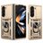 Mobigear Armor Ring Cam Slide Samsung Galaxy Z Fold 7 Plastique rigide Coque arrière Antichoc avec bague de maintien et cache caméra coulissant - Or