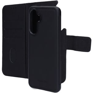 Mobiparts Housse Samsung Galaxy A56 Etui avec Coque Détachable en Cuir Véritable Porte-Monnaie - Noir