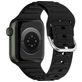 Mobigear Bumpy Bracelet Silicone Apple Watch Fermeture boucle ardillon - 49/46/45/44 mm - Noir