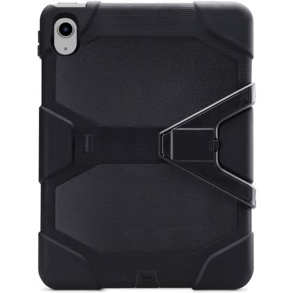 Xccess Survivor Essential iPad Mini 7 (2024) Plastique rigide / Silicone Coque arrière + Support - Noir