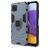 Mobigear Armor Ring Coque Samsung Galaxy A22 5G Coque arrière Rigide Anti-Chocs avec Anneau-Support - Bleu