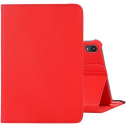 Mobigear DuoStand Coque iPad Mini 7 (2024) Etui Rotatif - Rouge