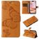 Mobigear Butterfly Housse iPhone 16 Plus Etui Porte-Monnaie - Cognac