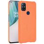 Mobigear Croco Coque OnePlus Nord N10 5G Coque arrière Rigide - Orange