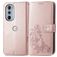 Mobigear Clover Motorola Edge 30 Pro Étui Portefeuille - Rose doré