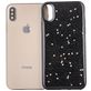 Mobigear Glitter Coque iPhone XR Coque arrière Rigide - Noir