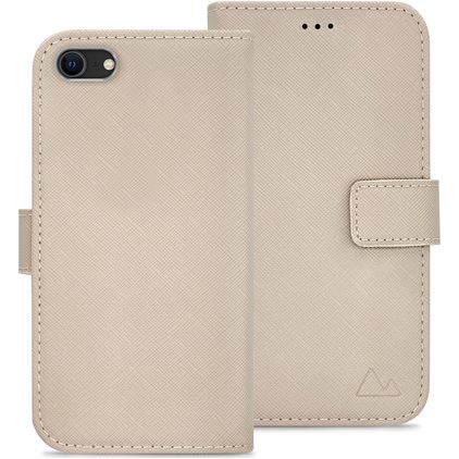 My Style Flex Wallet Housse iPhone SE (2022) Etui Porte-Monnaie - Warm Taupe