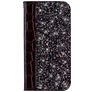 Mobigear Croco Glitter Housse Motorola One Power Etui Porte-Monnaie - Noir