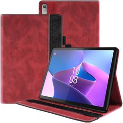 Mobigear Folio Coque Lenovo Tab P11 Pro Gen 2 Etui + Porte-crayon - Rouge