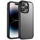 Mobigear Crystal Coque iPhone 14 Pro Max Coque arrière Rigide Anti-Chocs - Noir