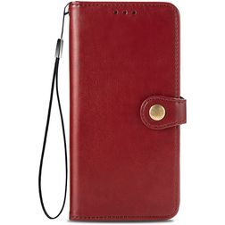 Mobigear Snap Button Housse Samsung Galaxy S20 FE Etui Porte-Monnaie - Rouge