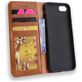 Mobigear Sensation Housse iPhone SE (2022) Etui Porte-Monnaie - Cognac