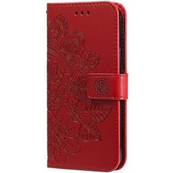 Mobigear Flowers Housse POCO F4 Etui Porte-Monnaie - Rouge