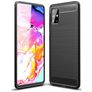 Mobigear Brushed Slim Coque Samsung Galaxy A51 Coque arrière en TPU Souple - Noir