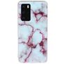 Mobigear Marble Coque Huawei P40 Coque arrière en TPU Souple - Violet