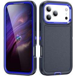 Mobigear Rugged Coque iPhone 17 Pro Max Coque arrière Rigide Anti-Chocs - Bleu