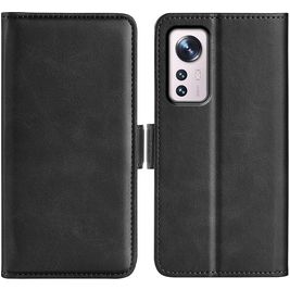 Mobigear Slim Magnet Housse Xiaomi 12 Etui Porte-Monnaie - Noir