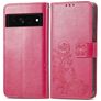 Mobigear Clover Housse Google Pixel 7 Etui Porte-Monnaie - Magenta