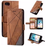 Mobigear Rhombus Housse iPhone SE (2022) Etui Porte-Monnaie - Marron